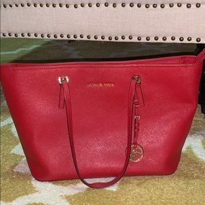 Michael Kors Women's Medium Tote Bag in Red